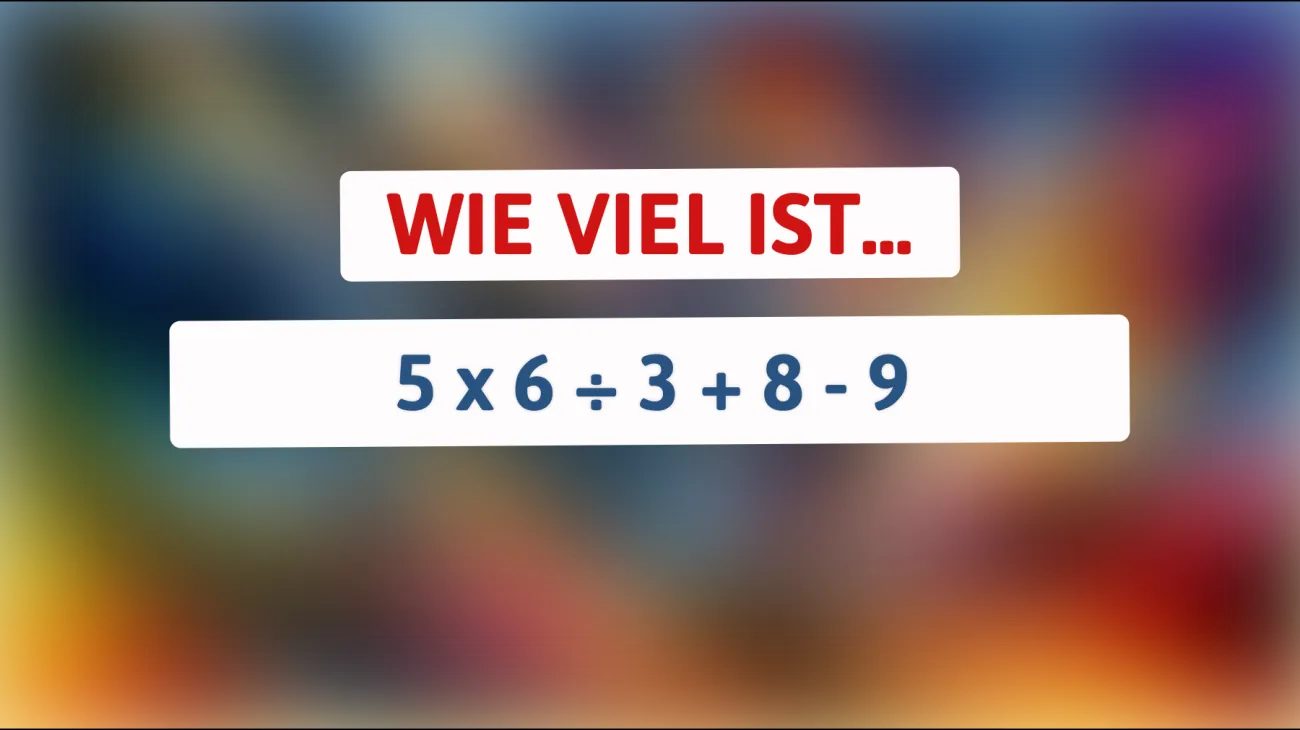 Bist du schlau genug, um dieses mathematische Rätsel zu knacken? Finde heraus, ob du zur Elite gehörst!"
