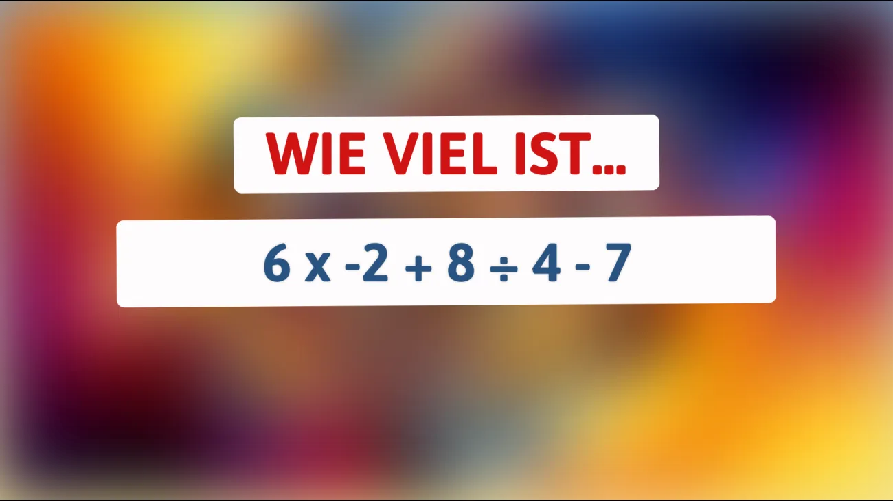 Nur 1% der Menschen können dieses mathematische Rätsel lösen: Bist du schlau genug, die richtige Lösung zu finden?"