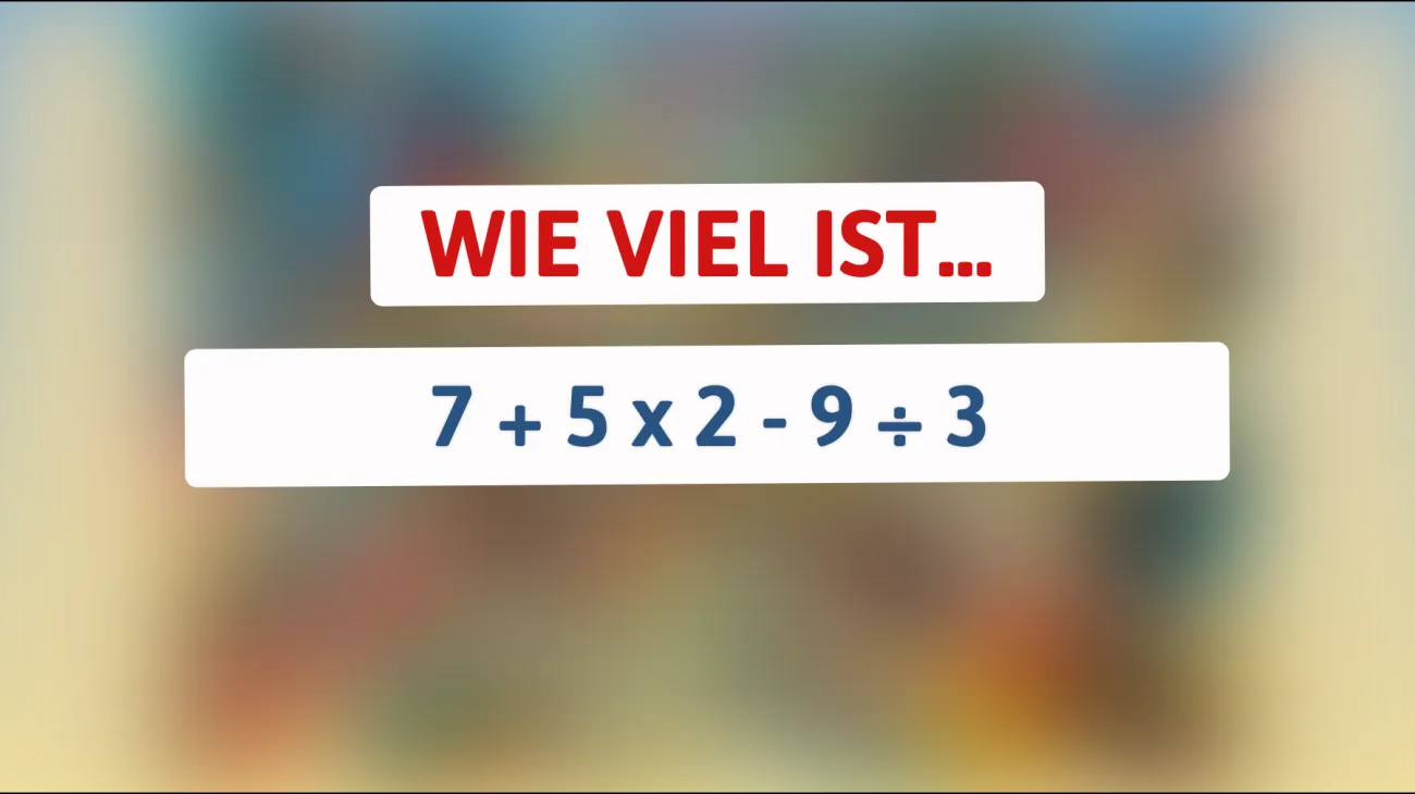 Nur ein Genie kann dieses Zahlenrätsel in Sekunden lösen – gehörst du dazu?"