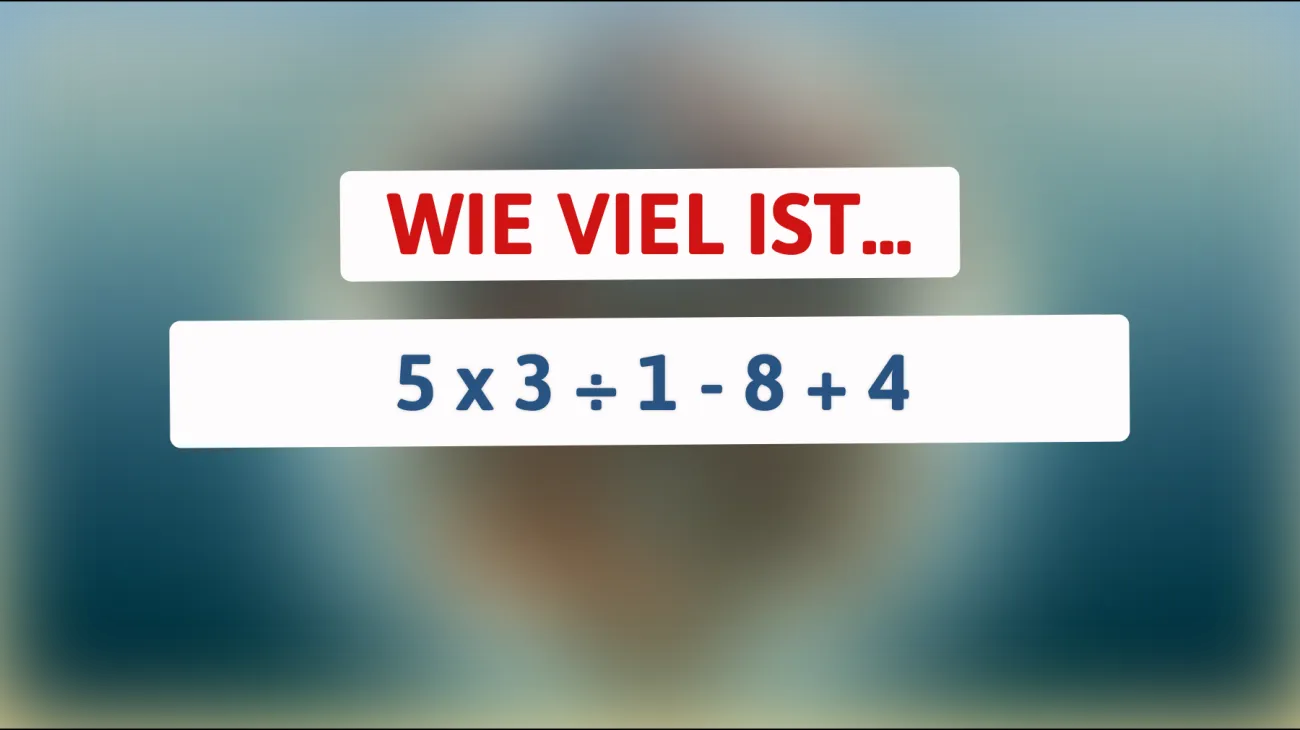 Nur 1% können das lösen! Bist du klug genug, um das mathematische Geheimnis zu knacken?"